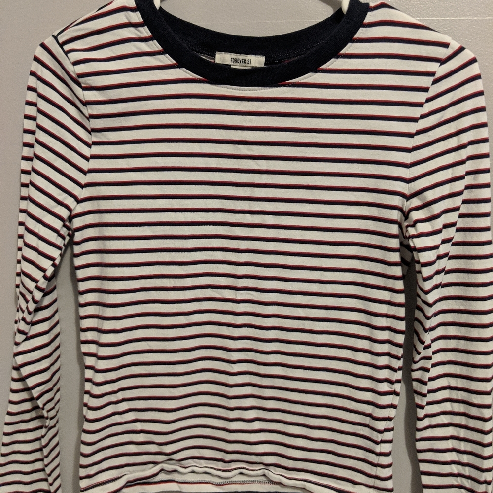 Forever 21 - Long Sleeve Striped Shirt